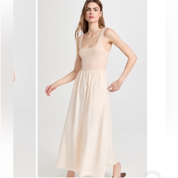 Monrow Stretch Poplin Mix Tank Dress - Picture 4 of 12